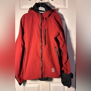 Loki Red Jacket with built in mittens and face mask